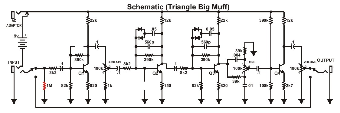 Схема bass big muff