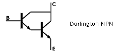 Esquema de Transistor Darlington NPN